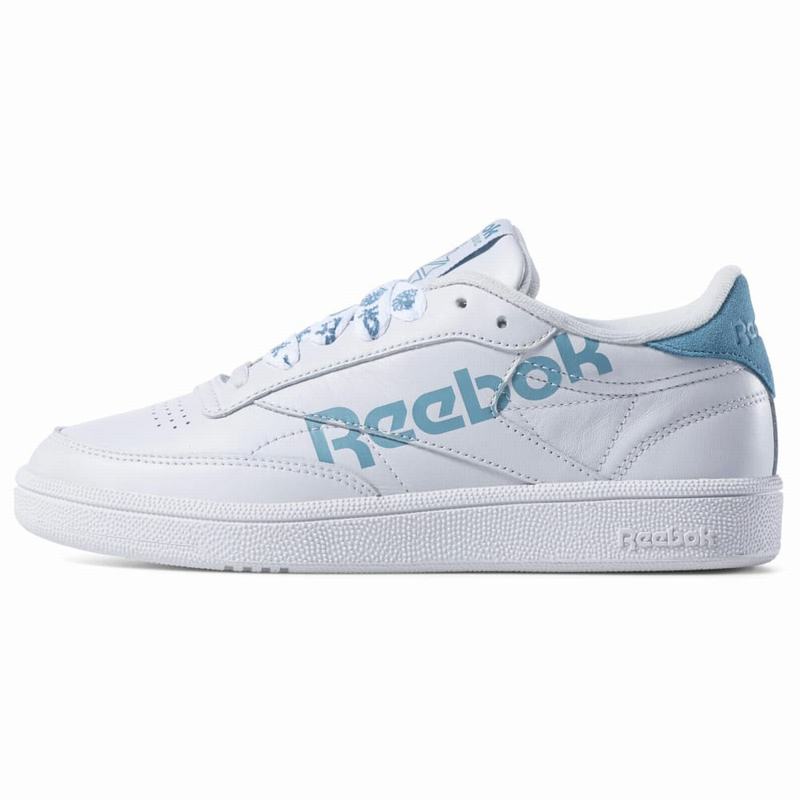 Reebok Club C 85 Tenisky Damske - Biele/Modre IG1742GV